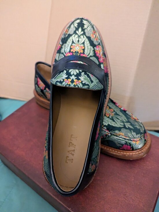 TAFT Floral Men\'s Loafers Size 42.5 or 9 main image 7